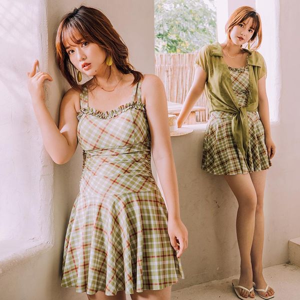green padded one piece swimsuit women plus size m-5xl skirt push up swimwear lapel swim dress ladies slimming bathing suits 2021
green padded one piece swimsuit women plus size m-5xl skirt push up swimwear lapel swim dress ladies slimming bathing suits 2021