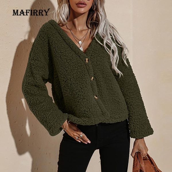 women's jackets v neck button patchwork warm short solid jacket women long sleeve casual loose harajuku overcoat female autumn winter o, Black;brown
women's jackets v neck button patchwork warm short solid jacket women long sleeve casual loose harajuku overcoat female autumn winter o, Black;brown