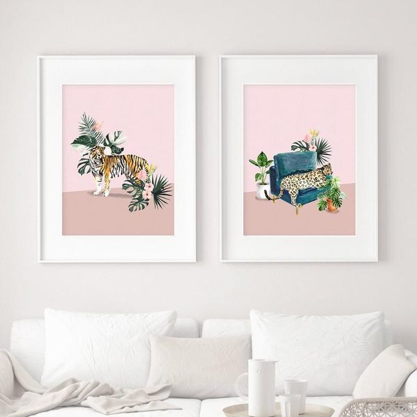 paintings home decor canvas print painting jungle tiger cheetah wall art pink animal leopard picture modular nordic poster for living room
paintings home decor canvas print painting jungle tiger cheetah wall art pink animal leopard picture modular nordic poster for living room