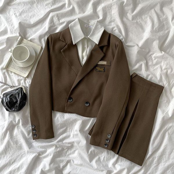 two piece dress temperament fashion suit women's fall 2021 long sleeve jacket + a-line short skirt, White
two piece dress temperament fashion suit women's fall 2021 long sleeve jacket + a-line short skirt, White