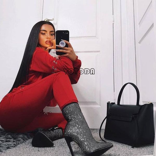 boots women fashion diamond high heels ladies pointed stiletto bling ankle nightclub party girls shoe boot, Black
boots women fashion diamond high heels ladies pointed stiletto bling ankle nightclub party girls shoe boot, Black