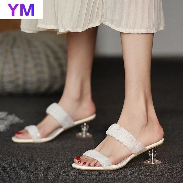 sandals white summer fine heel slippers transparent hollow high heels wear-resisting bottom women zapatillas casa, Black
sandals white summer fine heel slippers transparent hollow high heels wear-resisting bottom women zapatillas casa, Black
