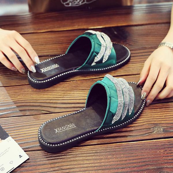 slippers shoes women ladies' loafers shallow low pantofle luxury slides soft 2021 designer flat basic pu silk rubber fashion, Black
slippers shoes women ladies' loafers shallow low pantofle luxury slides soft 2021 designer flat basic pu silk rubber fashion, Black