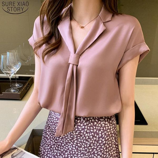 women's blouses & shirts casual v neck elegant women 2021 summer short sleeve chiffon blouse solid color female clothing blusas mujer 1, White
women's blouses & shirts casual v neck elegant women 2021 summer short sleeve chiffon blouse solid color female clothing blusas mujer 1, White