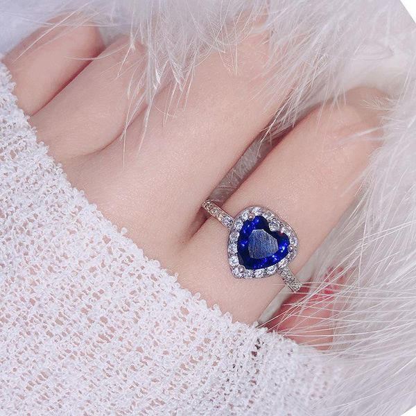 cluster rings sterling silver 925 heart sapphire for women wedding bands womens couple nose fine jewelry, Golden;silver
cluster rings sterling silver 925 heart sapphire for women wedding bands womens couple nose fine jewelry, Golden;silver