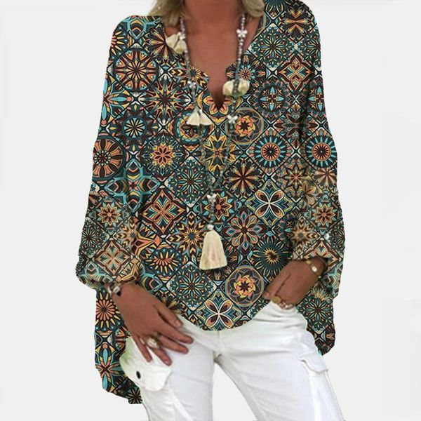 women's blouses & shirts 2021 plus size women floral print office blusas ladies loose vintage tunic female v-neck shirt 5xl, White
women's blouses & shirts 2021 plus size women floral print office blusas ladies loose vintage tunic female v-neck shirt 5xl, White