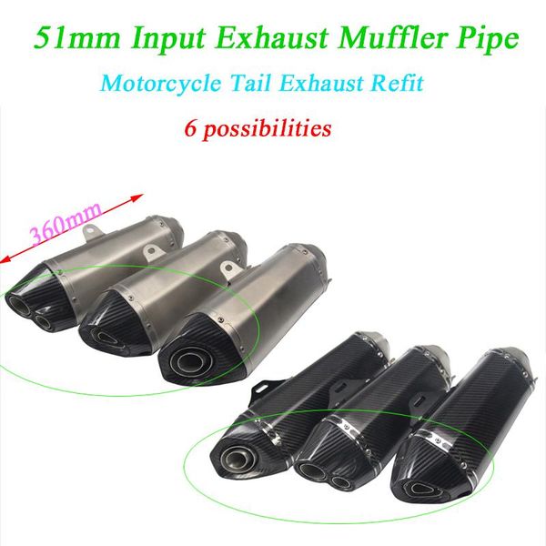 motorcycle exhaust system tubes with db killer escape 14.17inch muffler carbon fiber for 38-51mm
motorcycle exhaust system tubes with db killer escape 14.17inch muffler carbon fiber for 38-51mm