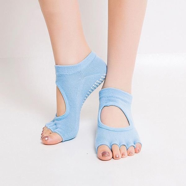 sports socks women yoga backless five toe non-slip ankle grip full finger gym ladies professional sock, Black
sports socks women yoga backless five toe non-slip ankle grip full finger gym ladies professional sock, Black
