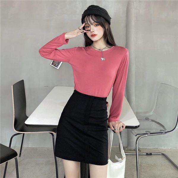 women's t-shirt spring slim chic stretch women korean white o-neck long sleeve plus size streetwear female casual fashion
women's t-shirt spring slim chic stretch women korean white o-neck long sleeve plus size streetwear female casual fashion