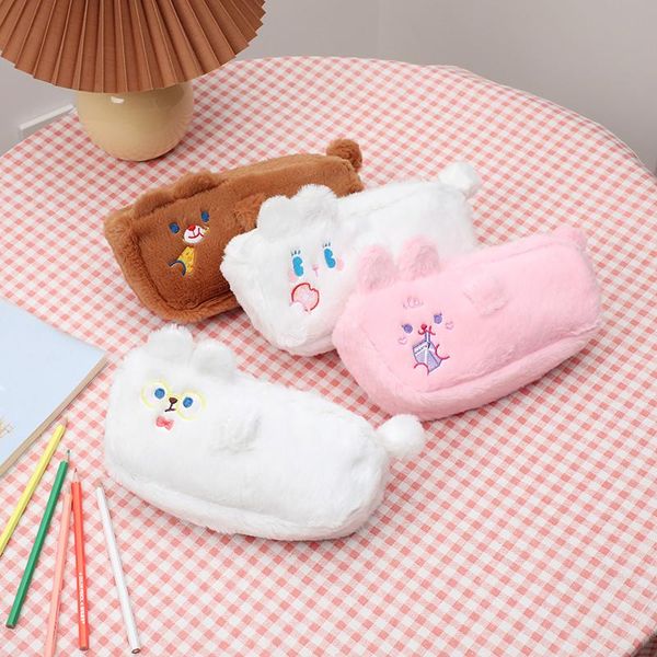 flannel bear pencil case girls soft stationery storage bag student portable pouch cute large capacity cosmetic bag clutch
flannel bear pencil case girls soft stationery storage bag student portable pouch cute large capacity cosmetic bag clutch
