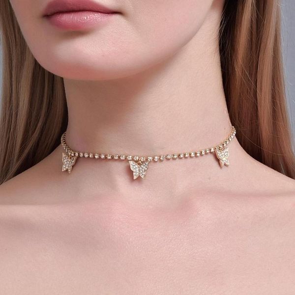 pendant necklaces punk hip hop butterfly necklace women pavé crystal clavicle chain shiny nightclub jewelry accessories girlfriend gift, Silver
pendant necklaces punk hip hop butterfly necklace women pavé crystal clavicle chain shiny nightclub jewelry accessories girlfriend gift, Silver