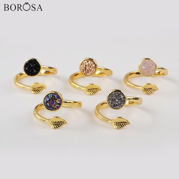 cluster rings borosa 5/10pcs round druzy rainbow agates titanium gold for women adjustable jewelry gifts zg0437, Golden;silver
cluster rings borosa 5/10pcs round druzy rainbow agates titanium gold for women adjustable jewelry gifts zg0437, Golden;silver