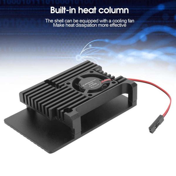 fans & coolings 12v 120mm single fan heat sink cnc protective cover for raspberry pi 4 aluminum alloy case radiator
fans & coolings 12v 120mm single fan heat sink cnc protective cover for raspberry pi 4 aluminum alloy case radiator
