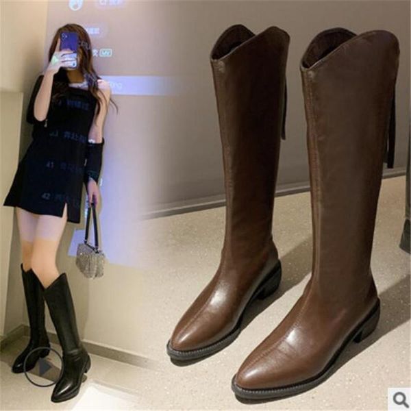boots 2021 winter women's mid-tube net red fashion pointed toe knight high-quality, Black
boots 2021 winter women's mid-tube net red fashion pointed toe knight high-quality, Black
