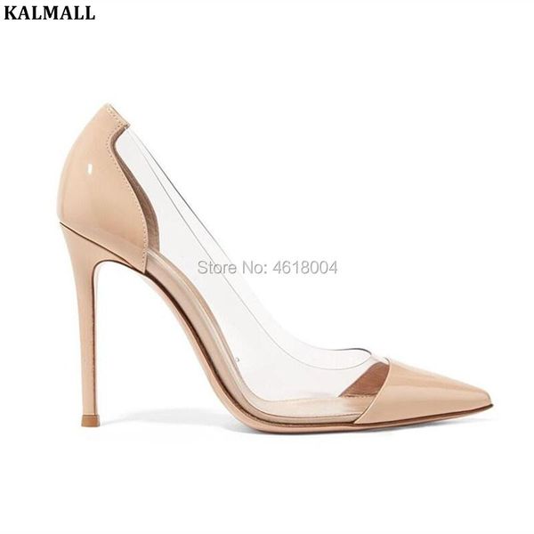 dress shoes kalmall women party heels pointed toe pvc pumps slip on patchwork lucite plexi jelly lady, Black
dress shoes kalmall women party heels pointed toe pvc pumps slip on patchwork lucite plexi jelly lady, Black