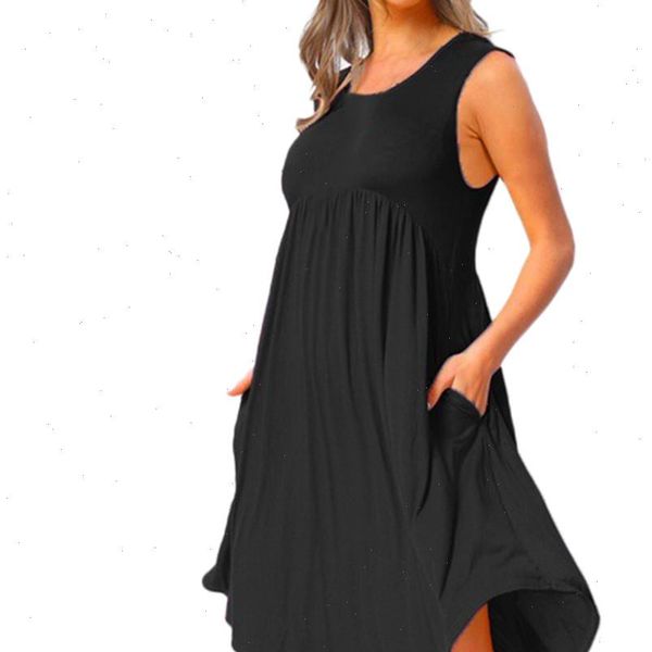 plus size dress for women 2021 summer casual o neck draped solid black white midi dresses pockets beach vestidos v, Black;gray
plus size dress for women 2021 summer casual o neck draped solid black white midi dresses pockets beach vestidos v, Black;gray