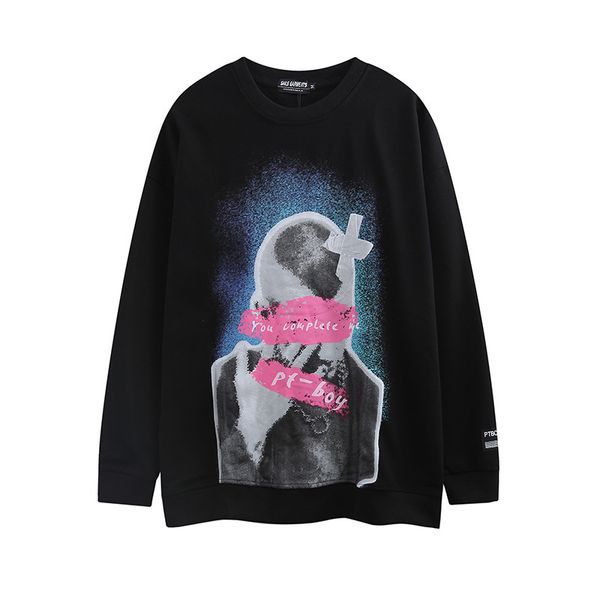 chaopai high street printed long sleeve pullover autumn winter boys and young students leisure street large size sweater, Black
chaopai high street printed long sleeve pullover autumn winter boys and young students leisure street large size sweater, Black