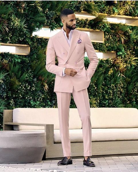 men's suits & blazers 2021 fashion pink 2 piece ( coat+pants) terno masculino groom wear tuxedos for wedding chic streetwear outwear, White;black
men's suits & blazers 2021 fashion pink 2 piece ( coat+pants) terno masculino groom wear tuxedos for wedding chic streetwear outwear, White;black