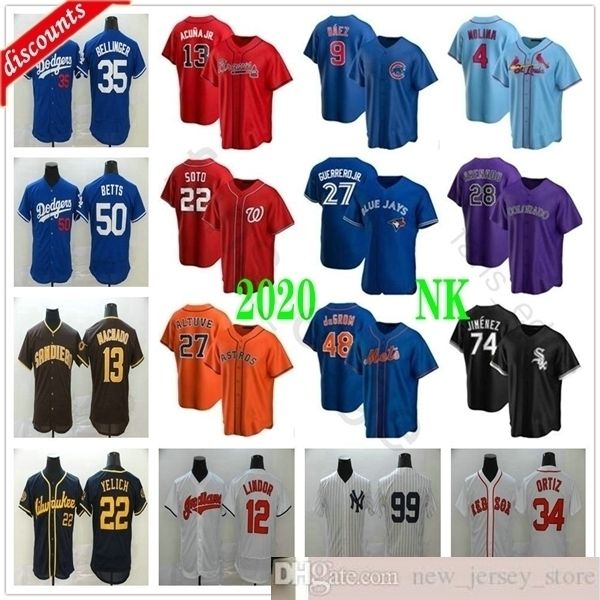 2020 baseball #50 mookie betts 22 juan soto jacob degrom manny machado yadier molina christian yelich nolan arenado mike trout jerseys, Blue;black
2020 baseball #50 mookie betts 22 juan soto jacob degrom manny machado yadier molina christian yelich nolan arenado mike trout jerseys, Blue;black