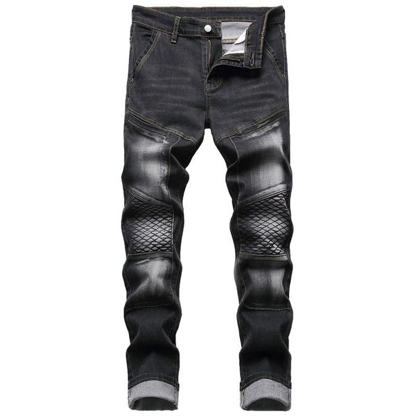 men's jeans pleated biker streetwear slim straight stretch denim pants plus size trousers blue black
men's jeans pleated biker streetwear slim straight stretch denim pants plus size trousers blue black