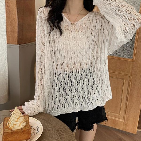 women's sweaters women summer thin knitted sweater air conditioner sunscreen v-neck long sleeve female hollow out knitwear coat, White;black
women's sweaters women summer thin knitted sweater air conditioner sunscreen v-neck long sleeve female hollow out knitwear coat, White;black