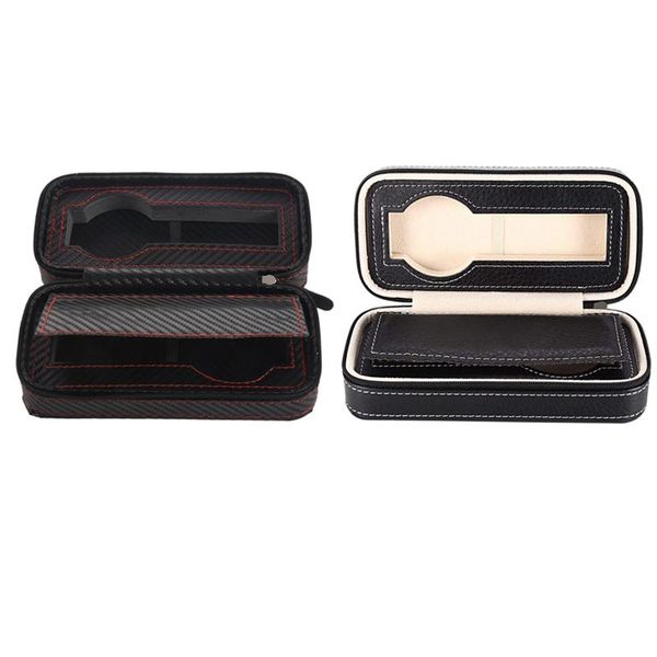 watch boxes & cases 2 grids pu leather zipper wristwatch box (black) slots carbon fibre bag display case, Black;blue
watch boxes & cases 2 grids pu leather zipper wristwatch box (black) slots carbon fibre bag display case, Black;blue