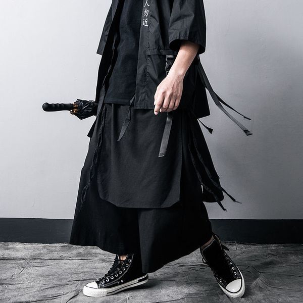2021 new nova tendncia masculina preto escuro solto em linha reta japons ninja estilo mdio tornozelo-comprimento calas 5co4, Black
2021 new nova tendncia masculina preto escuro solto em linha reta japons ninja estilo mdio tornozelo-comprimento calas 5co4, Black
