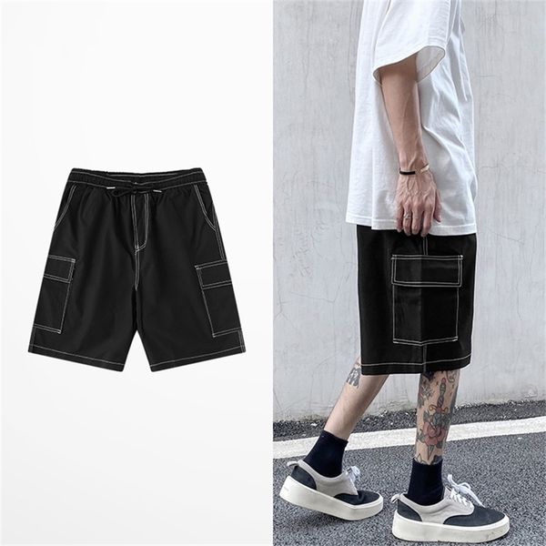 summer hip hop ins cargo five point sport shorts men brand short pants big pockets oversize men's 210716, White;black
summer hip hop ins cargo five point sport shorts men brand short pants big pockets oversize men's 210716, White;black