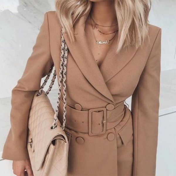 casual dresses office lady khaki button blazer dress women long sleeve high waist belt elegant lapel work wear ol fashion, Black;gray
casual dresses office lady khaki button blazer dress women long sleeve high waist belt elegant lapel work wear ol fashion, Black;gray