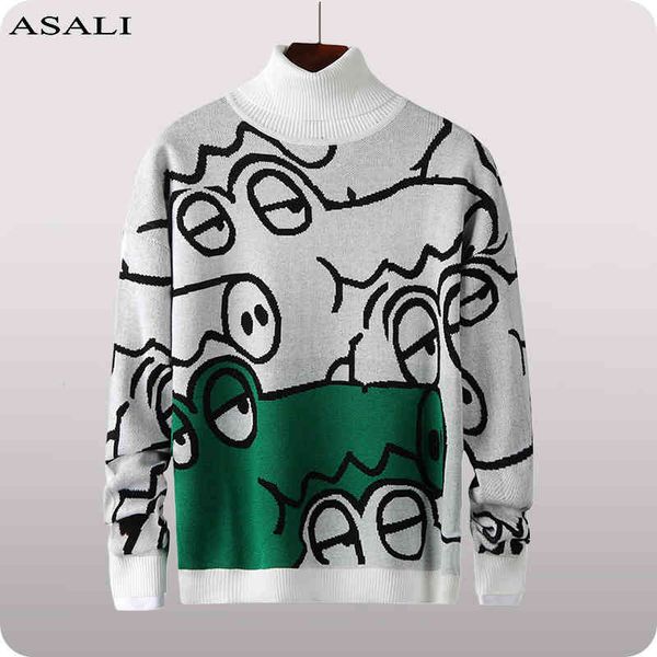 men's slim autumn winter anime sweater men cute cartoon pullovers 2021 casual turtleneck knitted sweaters mens clothing, Black
men's slim autumn winter anime sweater men cute cartoon pullovers 2021 casual turtleneck knitted sweaters mens clothing, Black