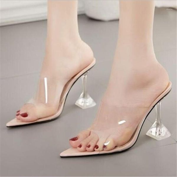 slippers pvc transparent sandals summer fashion ladies crystal heeled high-heel party shoes size 35-421, Black
slippers pvc transparent sandals summer fashion ladies crystal heeled high-heel party shoes size 35-421, Black