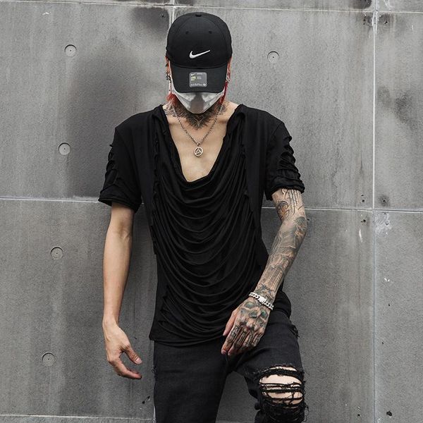 men's t-shirts men korean casual t-shirt hairdresser fashion short sleeve t tassel show tuxedo large half, White;black
men's t-shirts men korean casual t-shirt hairdresser fashion short sleeve t tassel show tuxedo large half, White;black