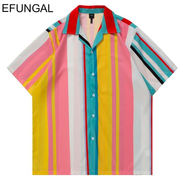 men's casual shirts summer hawaiian men colorful stripe spliced hip hop shirt japanese streetwear tees beach short sleeve cardigan, White;black
men's casual shirts summer hawaiian men colorful stripe spliced hip hop shirt japanese streetwear tees beach short sleeve cardigan, White;black