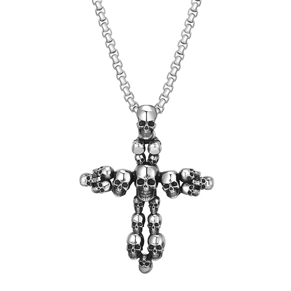 pendant necklaces cross skull stainless steel necklace for men gold silver color gothic male jewelry accessories gift party
pendant necklaces cross skull stainless steel necklace for men gold silver color gothic male jewelry accessories gift party