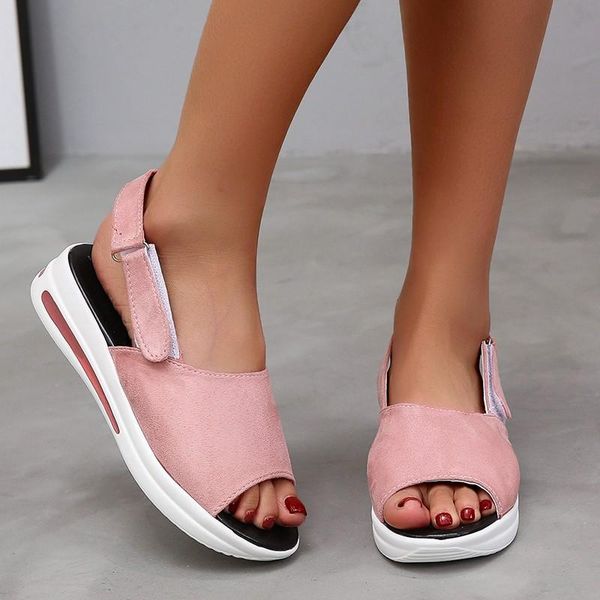 sandals women pink color stitching ladies fish mouth comfortable flat open toe beach shoes woman footwear size 35-43, Black
sandals women pink color stitching ladies fish mouth comfortable flat open toe beach shoes woman footwear size 35-43, Black