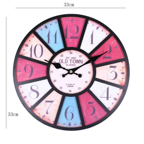wall clocks wood home decor cartoon modern clock creative mdf 3d farmhouse large decorative k507