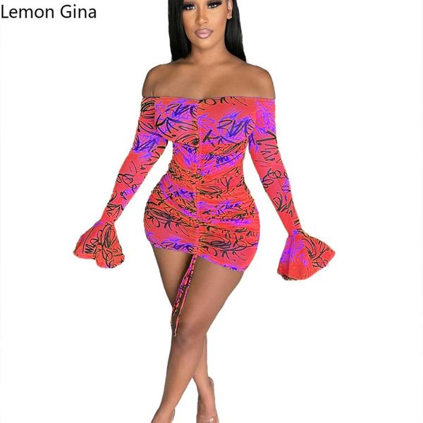 casual dresses lemon gina fashion printed elastic flare sleeve dress, Black;gray
casual dresses lemon gina fashion printed elastic flare sleeve dress, Black;gray