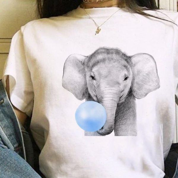 elephant chewing gum print women tshirt summer new fashion cotton casual funny t shirt gift for lady yong girl tee, White
elephant chewing gum print women tshirt summer new fashion cotton casual funny t shirt gift for lady yong girl tee, White