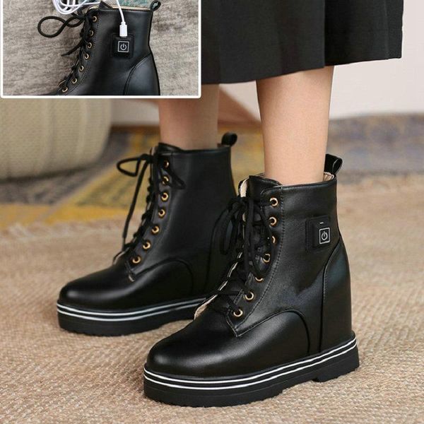 boots zawsthia platform wedges heels warm thermal fur inside women snow with chargable usb heated electric foot warmers shoes, Black
boots zawsthia platform wedges heels warm thermal fur inside women snow with chargable usb heated electric foot warmers shoes, Black