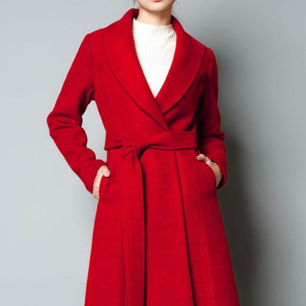 women's wool & blends fairyshely warm woolen coat 2021 women autumn winter plus size female long section office lady belt elegant 3xl, Black
women's wool & blends fairyshely warm woolen coat 2021 women autumn winter plus size female long section office lady belt elegant 3xl, Black