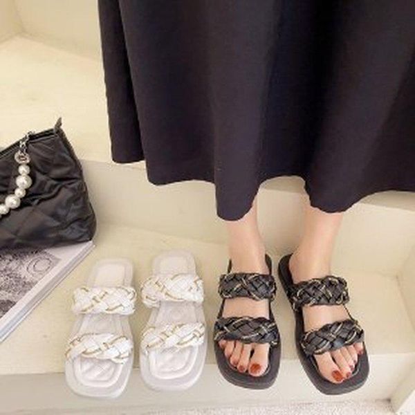 slippers 2021 summer shoes for women rubber home flats ladies flip flops platform weave slides female, Black
slippers 2021 summer shoes for women rubber home flats ladies flip flops platform weave slides female, Black