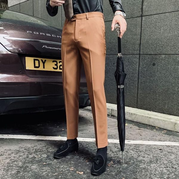 men's suits & blazers 2021 spring summer business casual men pants dress formal wear slim fit all match fashion straight gentlemen offi, White;black
men's suits & blazers 2021 spring summer business casual men pants dress formal wear slim fit all match fashion straight gentlemen offi, White;black