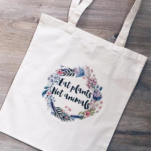 shopping bags vegan tote bag canvas vegetarian eat plants not animals flowers natural eco friendly handbag with zipper graphic grocery
shopping bags vegan tote bag canvas vegetarian eat plants not animals flowers natural eco friendly handbag with zipper graphic grocery