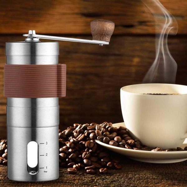 manual coffee grinders portable hand-cranked machine bean grinder stainless steel grinding for travel camping
manual coffee grinders portable hand-cranked machine bean grinder stainless steel grinding for travel camping