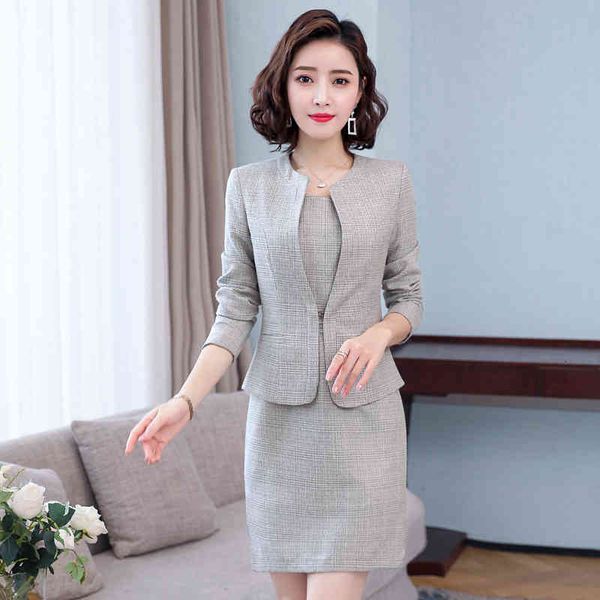 two piece dress elegant grey long sleeve formal uniform designs blazers set with and jackets coat ladies office interview clothes k4k6, White
two piece dress elegant grey long sleeve formal uniform designs blazers set with and jackets coat ladies office interview clothes k4k6, White