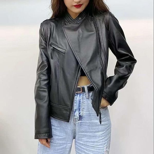 women's leather & faux shzq real genuine jacket streetwear black sheepskin coat spring autumn coats women clothes korean vintage
women's leather & faux shzq real genuine jacket streetwear black sheepskin coat spring autumn coats women clothes korean vintage