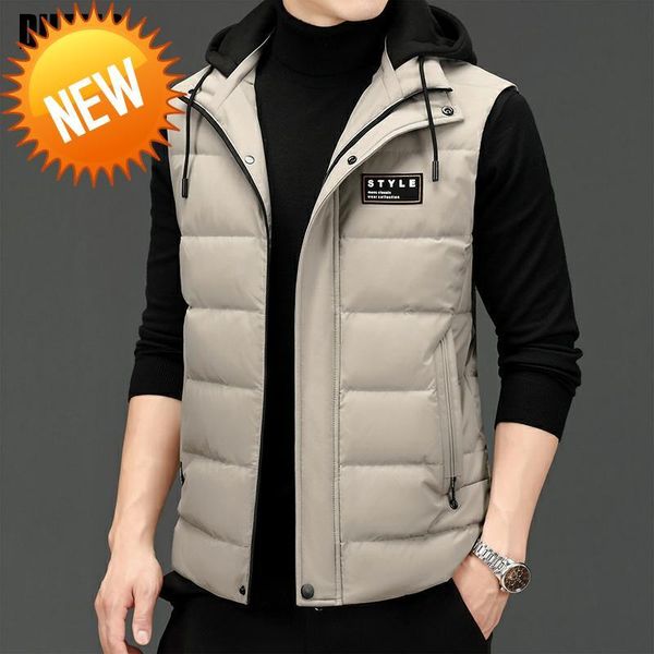 new brand casual fashion windbreaker sleeveless 90% mens duck down vest jacket with hood puffer waistcoat winter clothes, Black
new brand casual fashion windbreaker sleeveless 90% mens duck down vest jacket with hood puffer waistcoat winter clothes, Black
