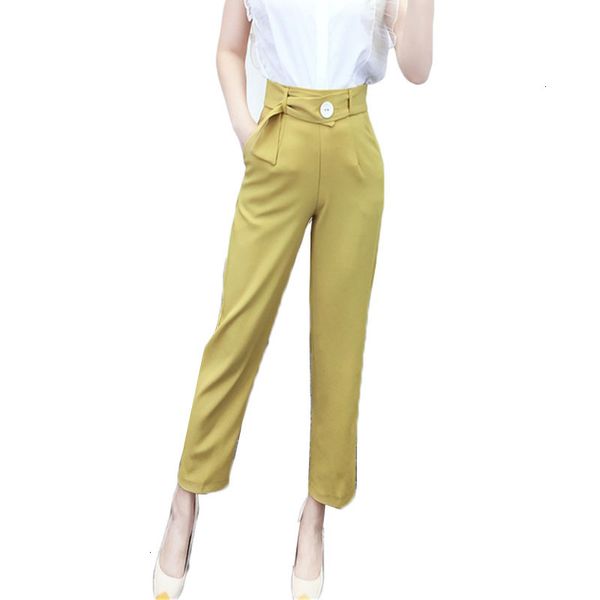 2021 new spring summer women sashes pencil pant high waist elegant ol style suit pants female straight ankle-length trousers y10 ebse, Black
2021 new spring summer women sashes pencil pant high waist elegant ol style suit pants female straight ankle-length trousers y10 ebse, Black