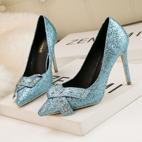 9288-5 style fashion simple high heel suede rivet bowknot womens shoes slimming pumps high heels, Black
9288-5 style fashion simple high heel suede rivet bowknot womens shoes slimming pumps high heels, Black