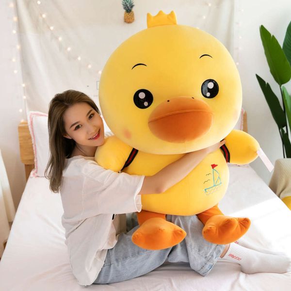 year duckling doll cartoon net red backpack duck plush toy creative grab children's gift, Blue
year duckling doll cartoon net red backpack duck plush toy creative grab children's gift, Blue